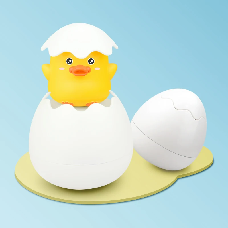 Yellow Duck Детские Игрушки для ванны для душа, для детей, для раннего развития, ванна для ванной, распылитель, яйцо, плавающий утиный Пингвин, распылитель воды, игрушки - Цвет: Yellow Duck