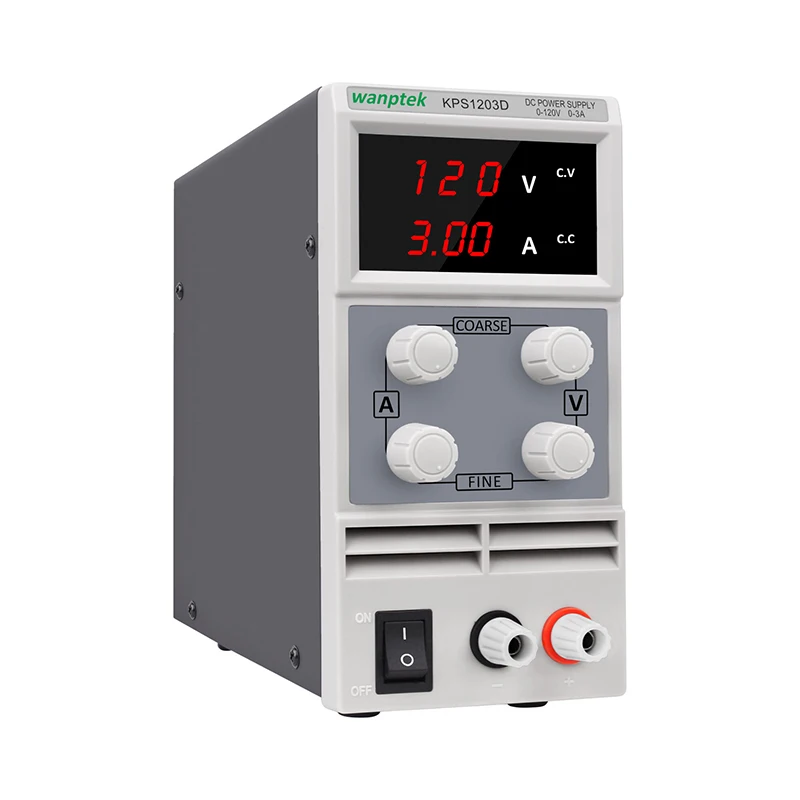 Wanptek 120V 3A Lab DC Регулируемый источник питания светодиодный дисплей импульсный регулятор KPS1203D для ремонта телефона Rework 110 v-220 v