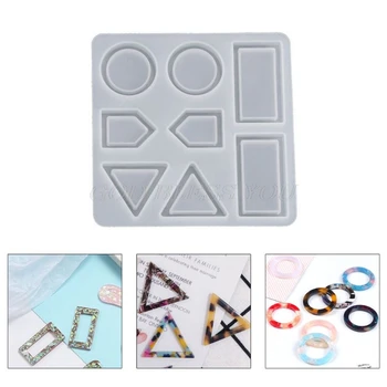 

Crystal Epoxy Resin Mold Earrings Pendant Casting Silicone Mould Handmade DIY Crafts Jewelry Making Tools Drop Shipping