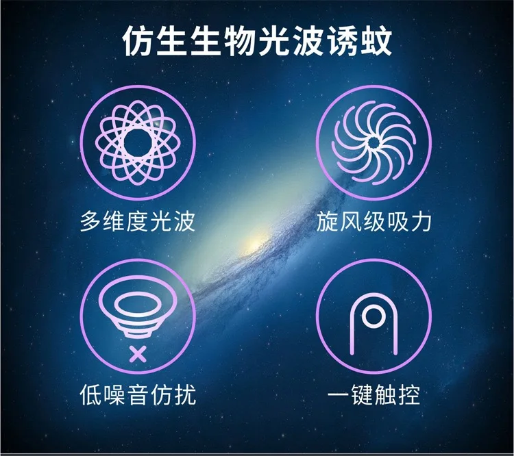 Household mosquito lamp home silent mosquito lamp USB mosquito killer photocatalyst mosquito repellent