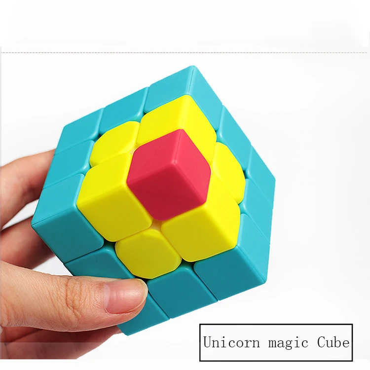 Rubiksss пазл 3x3x3 лист форма Единорог без наклейки красочная скорость pandora куб игрушки для мальчиков обучающие игрушки для детей подарок