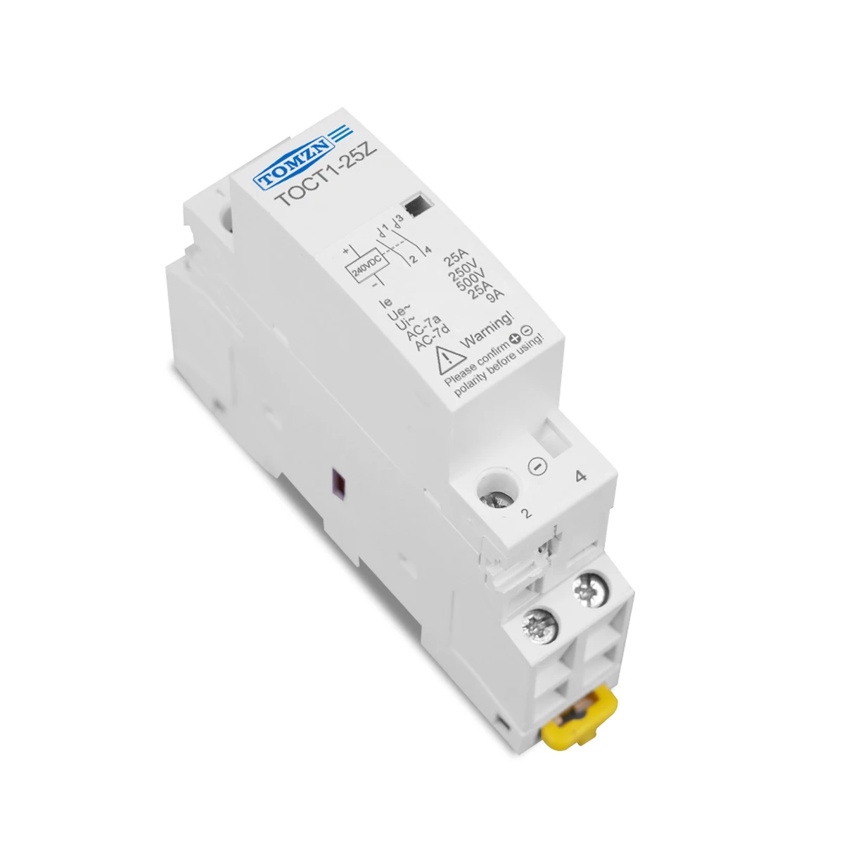 Contacteur,Contacteur éLectrique Contact modulaire for rail DIN 2P 25A,  220V / 230V 50 / 60Hz, AC Domestique, 2NO 2NC ou 1NC 1NC (Color : 16A 1NO  1NC)