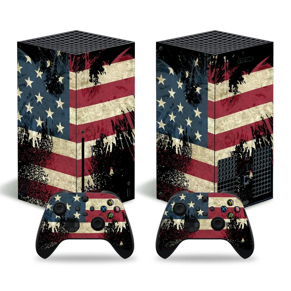 Bandiera Più Nuovo Modello Per Xbox Series X Console Controller Sticker Vinyl Skin Cover Decal Wrap #0974