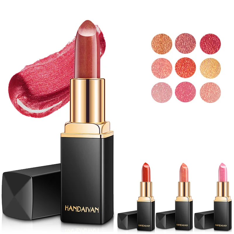 

Professional Lips Cosmetic Red Velvet Lip Stick Long Lasting Shimmer Lipstick Nude Lip Tint Pigment Waterproof Beauty Tools