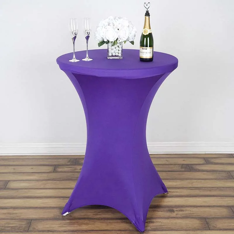 10pcs Stretch Lycra Bar Table Cloths Elastic Spandex Cocktail Table