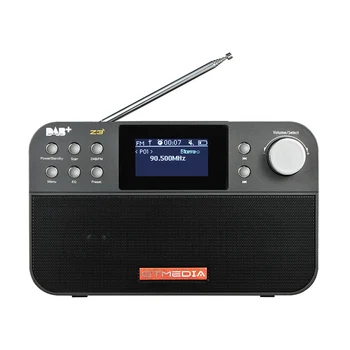 

GTmedia Z3 Portable DAB Radio Digital FM Radio USB Rechargeable Battery Powered with Dual Speakers TFT-LCD Screen Supports Clock