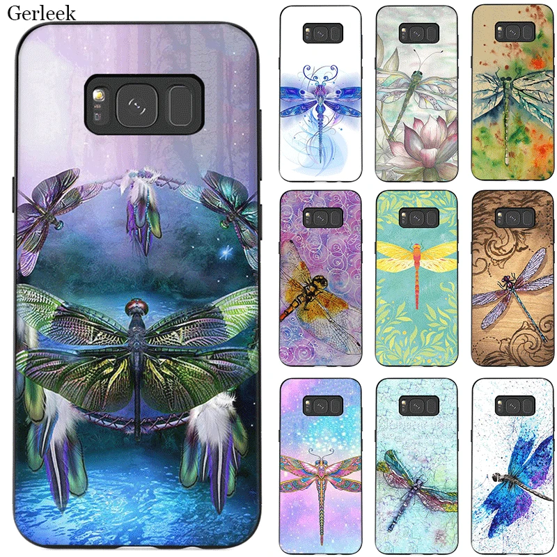 Mobile Phone Case TPU for Samsung Galaxy Note 10 8 9 S6 S7 Edge S8 S9 S10 S10E Plus Cover Dragonfly cool | Мобильные телефоны и