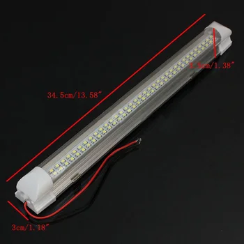 

2x 12V 72 LED Car Interior White Strip Lights Bar Lamp Van Caravan ON/OFF Switch
