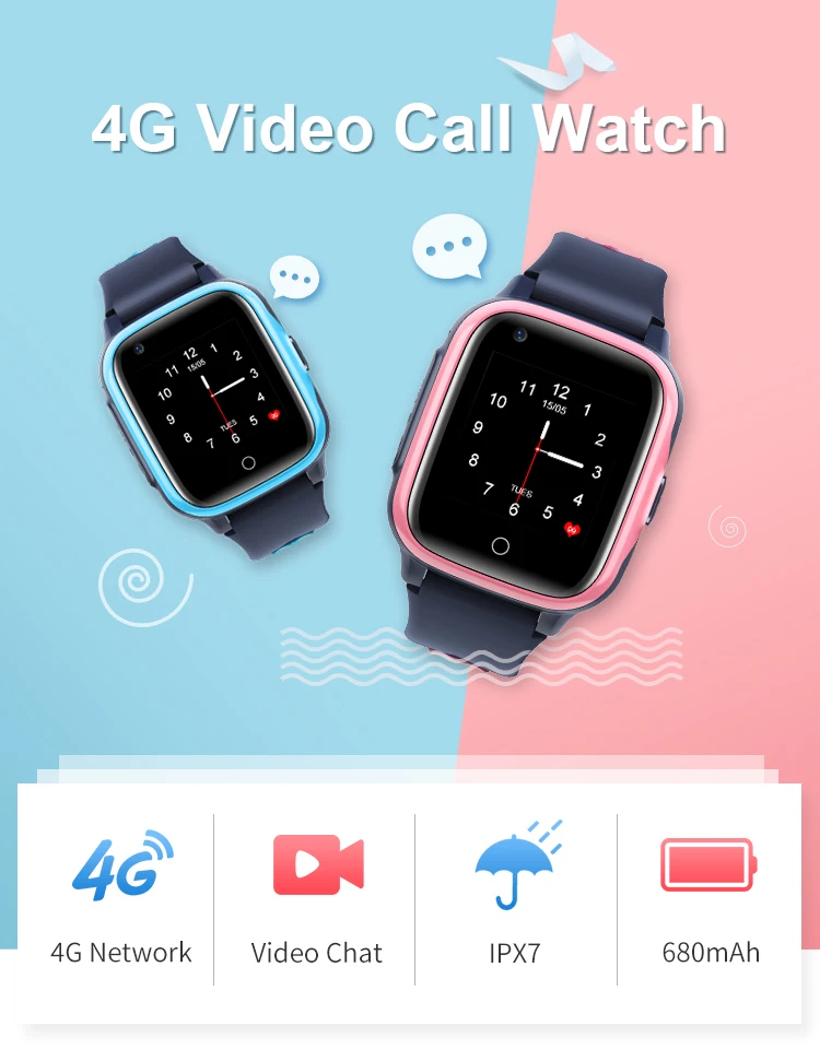Chamada de Vídeo para Presentes Wonlex Smart-relógios Crianças Android-os 4g Cartão Sim Smartver Mini Telefone Gps Sos Anti-perdido Rastreador Kt15 - Image 3