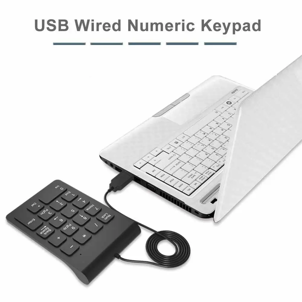 Ультратонкая цифровая мини клавиатура беспроводная для ноутбука/ПК/iMac/MacBook 18