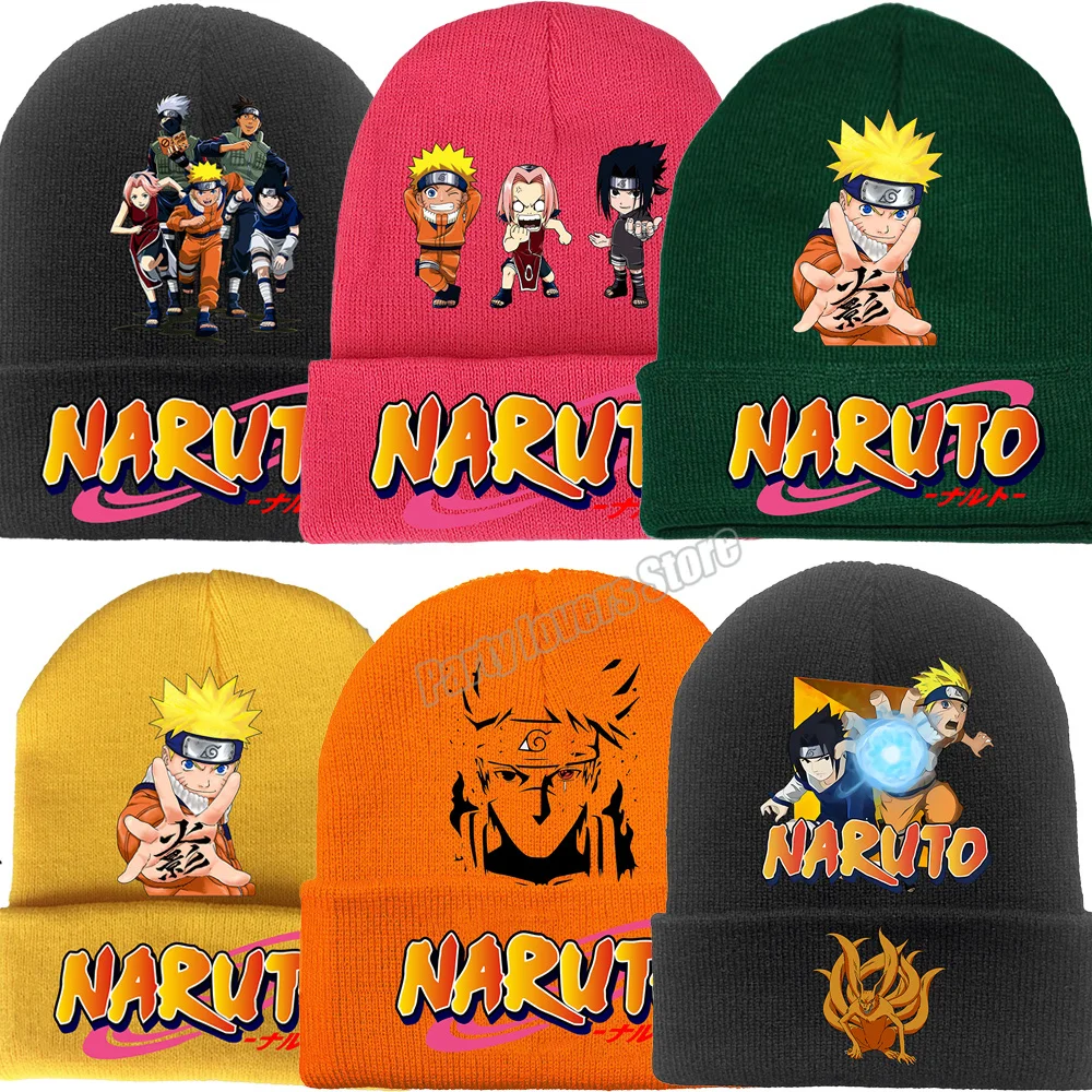 Naruto Knit Hat Adult Baby for Boy Warm Winter Kids Beanie Children Hats Girls Boys Cap Gift | Мебель
