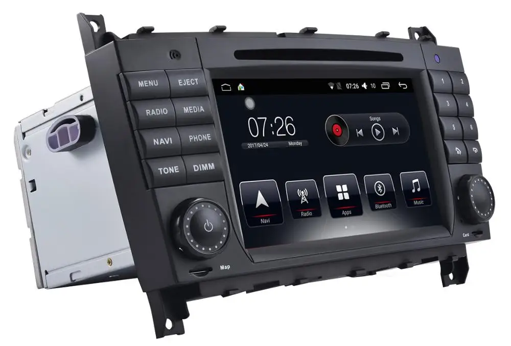 NaweiGe 7 дюймов T30 Android Восьмиядерный 8,1 2+ 32 ГБ Автомобильный dvd для Benz CLK Кабриолет A209 Авторадио gps навигация автомобильный мультимедийный для