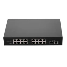 ZWD-16+ 2BZQN 16FE+ 2GE POE коммутатор с 16 POE портами 2 Gigabit Uplink IEEE 802.3af стандартный POE переключатель питания для ip-камеры