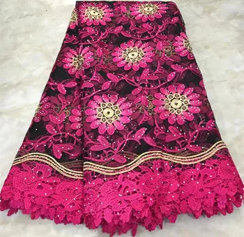 

african french lace with stone embroidery lace cord guipure lace fabric african lace fabric 5yards nigerian lace fabric WD-C15