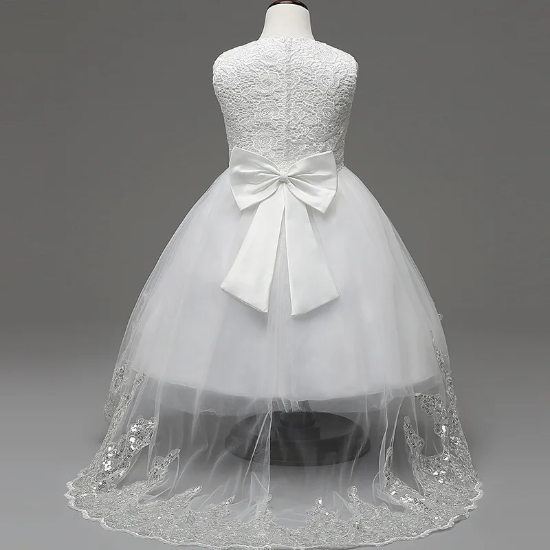 Новое высококачественное детское кружевное платье принцессы для девочек