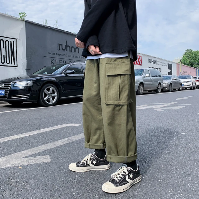 Cargo Pants Men Multi-pockets Plus Size M-3xl All-match Korean Style Loose  Fashionable Males Trousers Leisure Streetwear Hip Hop - Casual Pants -  AliExpress