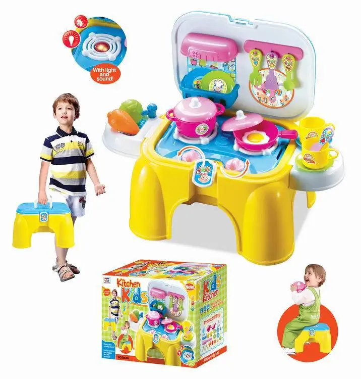 

Children Play House Tableware Toys Sound-And-Light Kitchenware shou na yi Educational Kitchenware Toy Sets