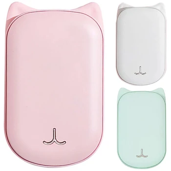 

2 in 1 Cat Power Bank Hand Warmer Portable Rechargeable 3600MAh Mobile Power Winter Warm Hands Electric Hot Device