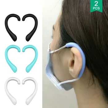 

1Pair Anti Pain Face Mask Ear Protector Soft Silicone Protective Ear Mask Rope Cover Face Mask Band Cover Mask Accessories