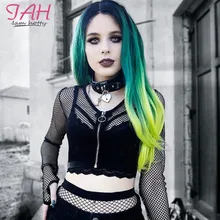 ##Special Price Iamhotty Summer Shirts For Women Long Sleeve V-Neck Black Mesh Roupas Feminina Transparent Zipper Sexy Club Solid Clothes Tops ##Special Price Iamhotty Summer Shirts For Women Long Sleeve V-Neck Black Mesh Roupas Feminina Transparent Zipper Sexy Club Solid Clothes Tops