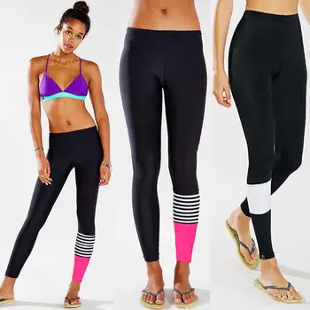 

2020 Summer European And American New Foot Segmented Stitching Movement Pants Running Sports Pants Russia Brazil Women's Clothin