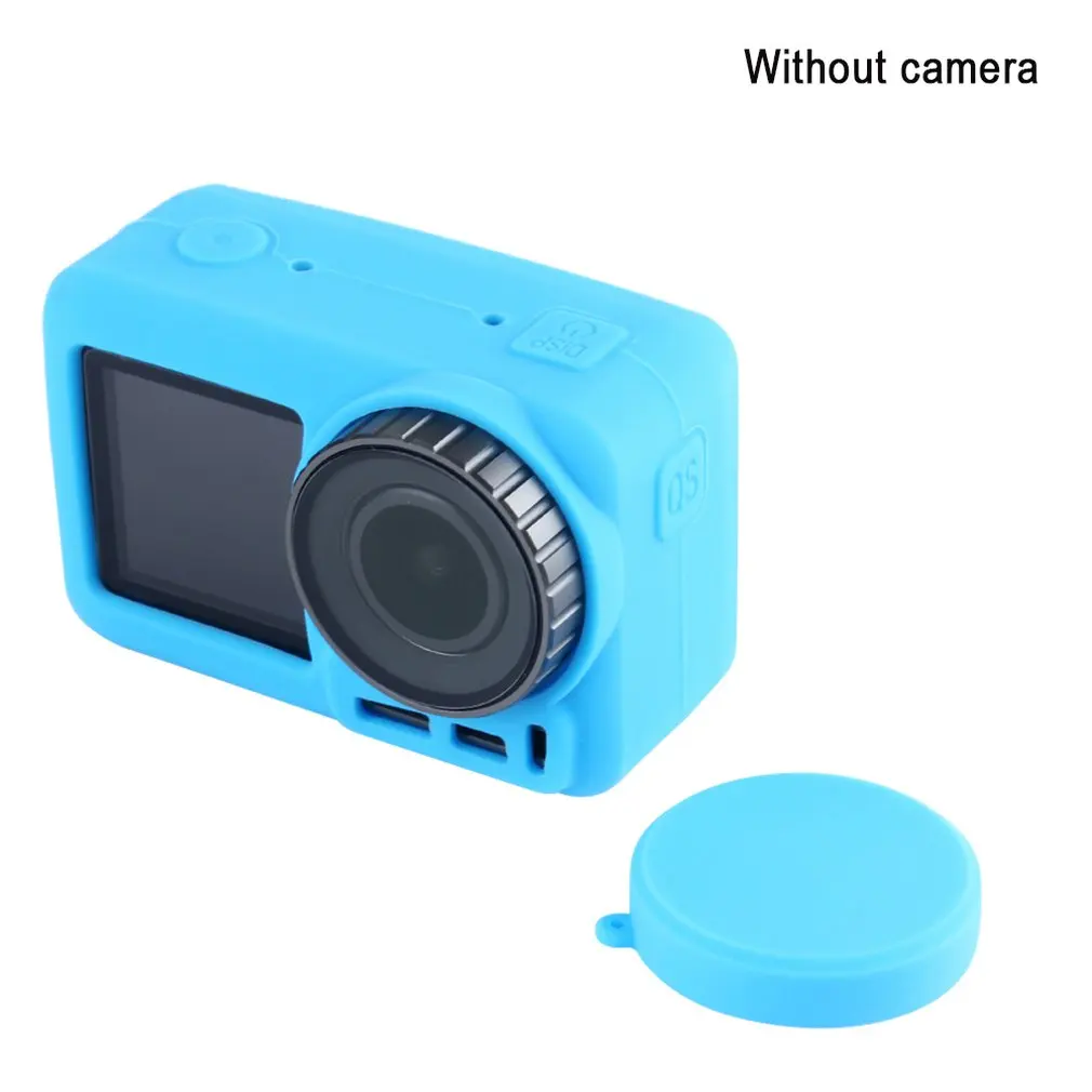 Серый цвет Для Dji Osmo Action подводная спортивная камера силиконовый чехол для камеры Защитная крышка для корпуса Аксессуары для камеры - Цвет: Серый цвет