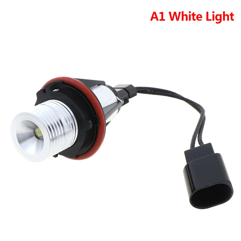 12V светодиодный Ангельские глазки для E39-5W светодиодный, боковой, габаритный фонарь лампы Canbus белого и желтого цвета