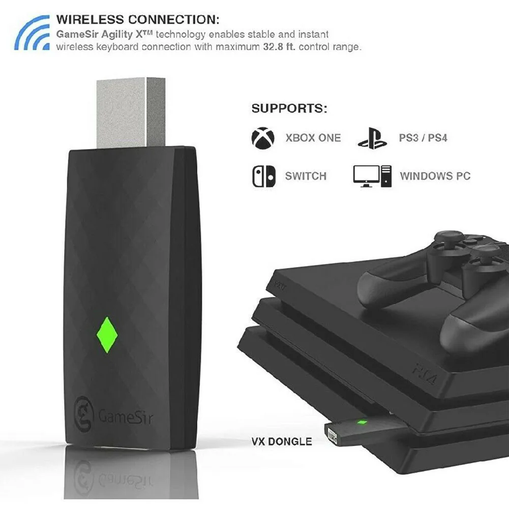 USB порт игровая клавиатура переходник для мыши набор Универсальный Регулируемый конвертер ключи консоль игры с Упор для рук беспроводной для ПК