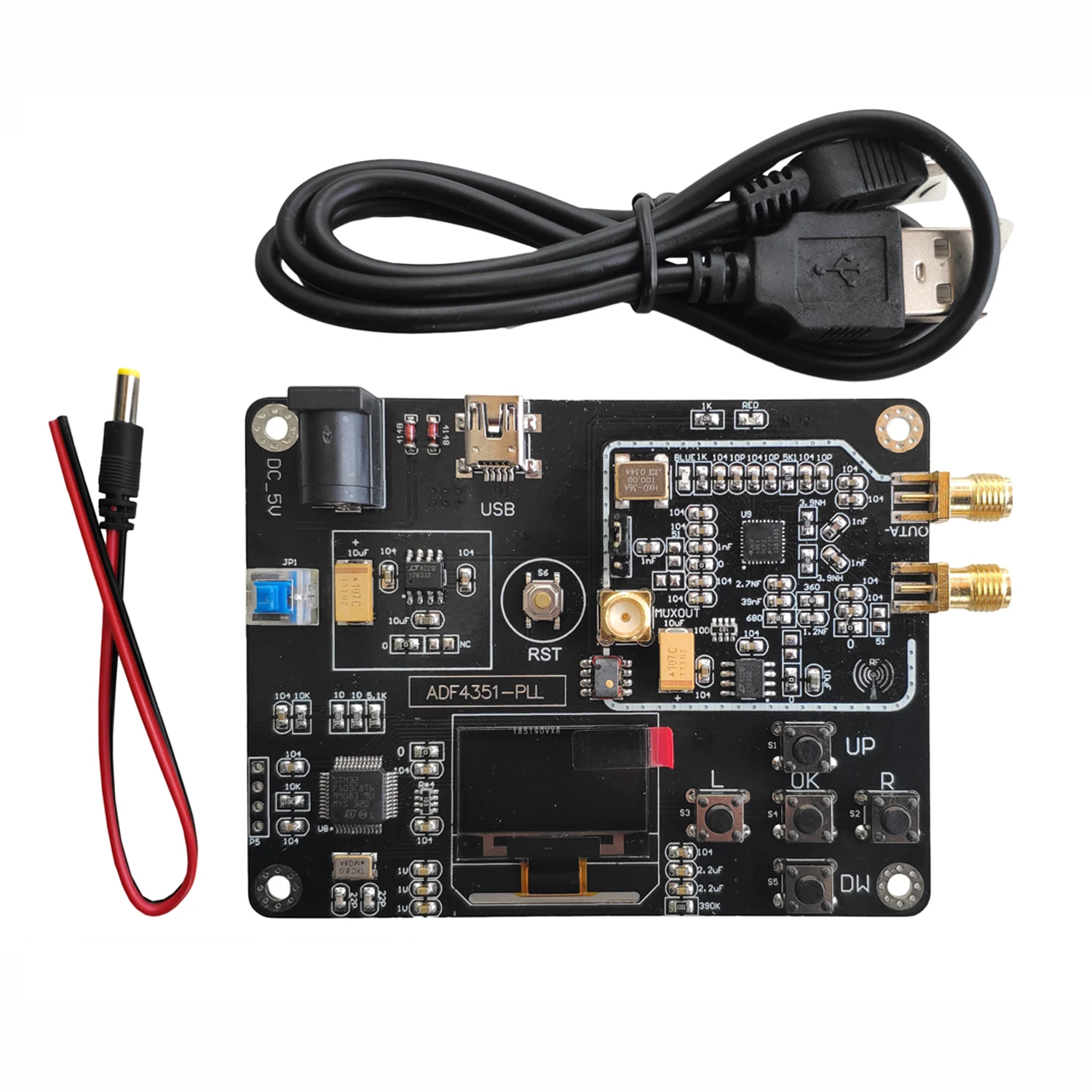 

Signal Generator Module 35M-4.4GHz RF Signal Source Frequency Synthesizer ADF4351 Development Board