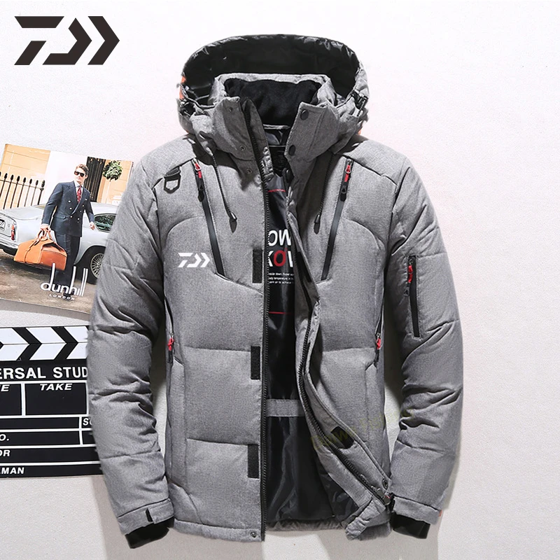 ダイワ釣りジャケット冬キープベルベットマルチポケットフード付き服釣り服男性服冬シャツ 釣りジャケット Aliexpress
