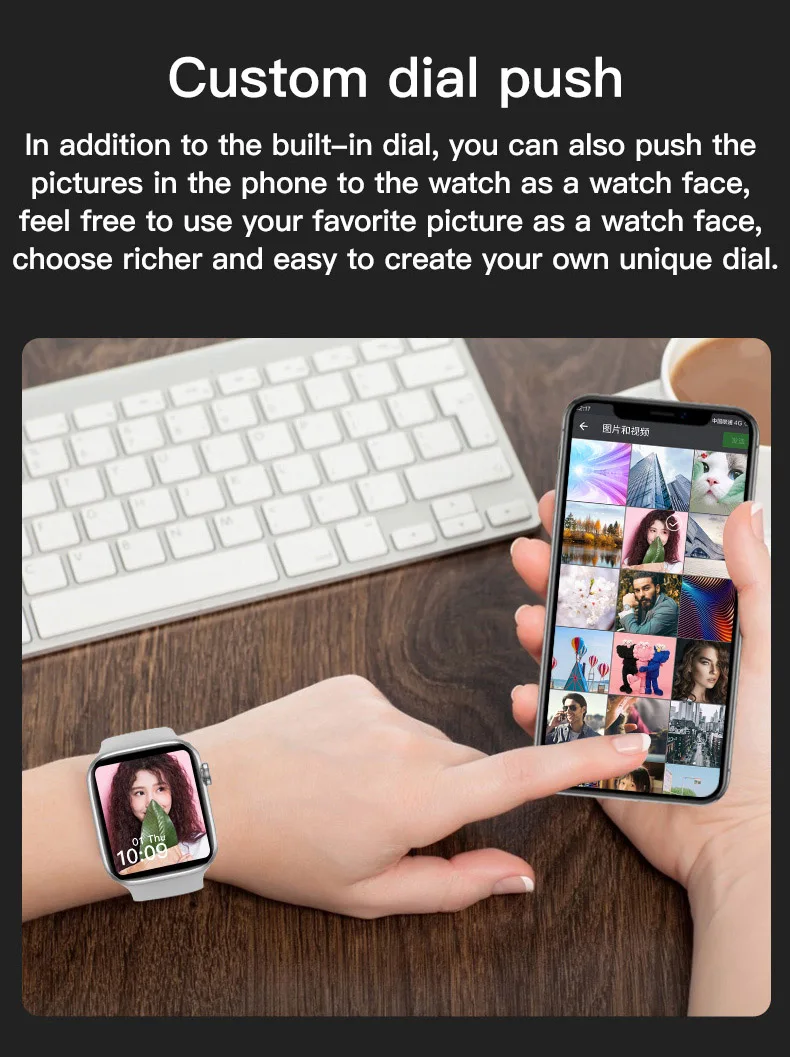 Iwo Lemfo W56 IWO13 New IWO MAX PRO Smart Watch Custom Faces Spin