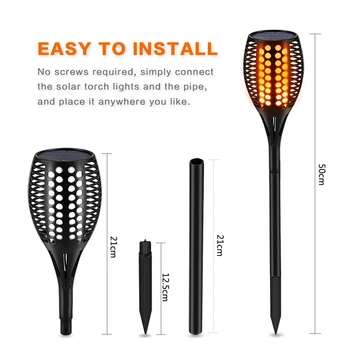 

LED Solar Flame Light IP55 Waterproof Led Solar Garden Light Landscape Lawn Lamp Path Lighting Torch Outdoor Spotlight