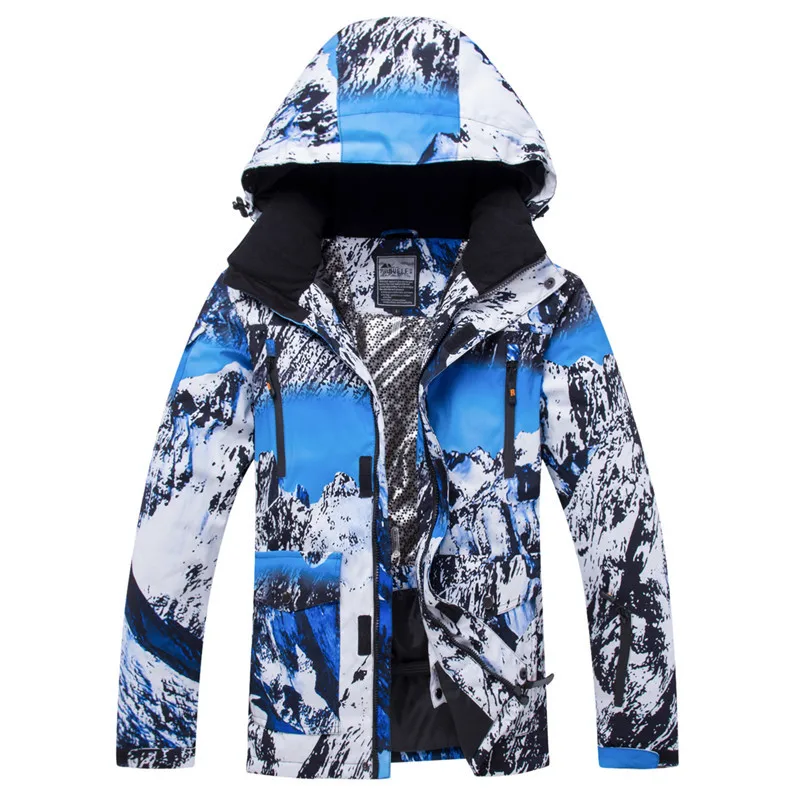 Женская куртка для сноуборда Водонепроницаемая зимняя Лыжная куртка мужская Верхняя спортивная куртка теплый лыжный костюм и ветрозащитная