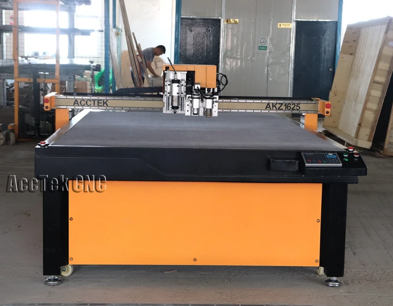 AccTek завод cnc Осциллирующий нож для резки AKZ1625 Кожа Одежда ЧПУ Вибрационный нож резак