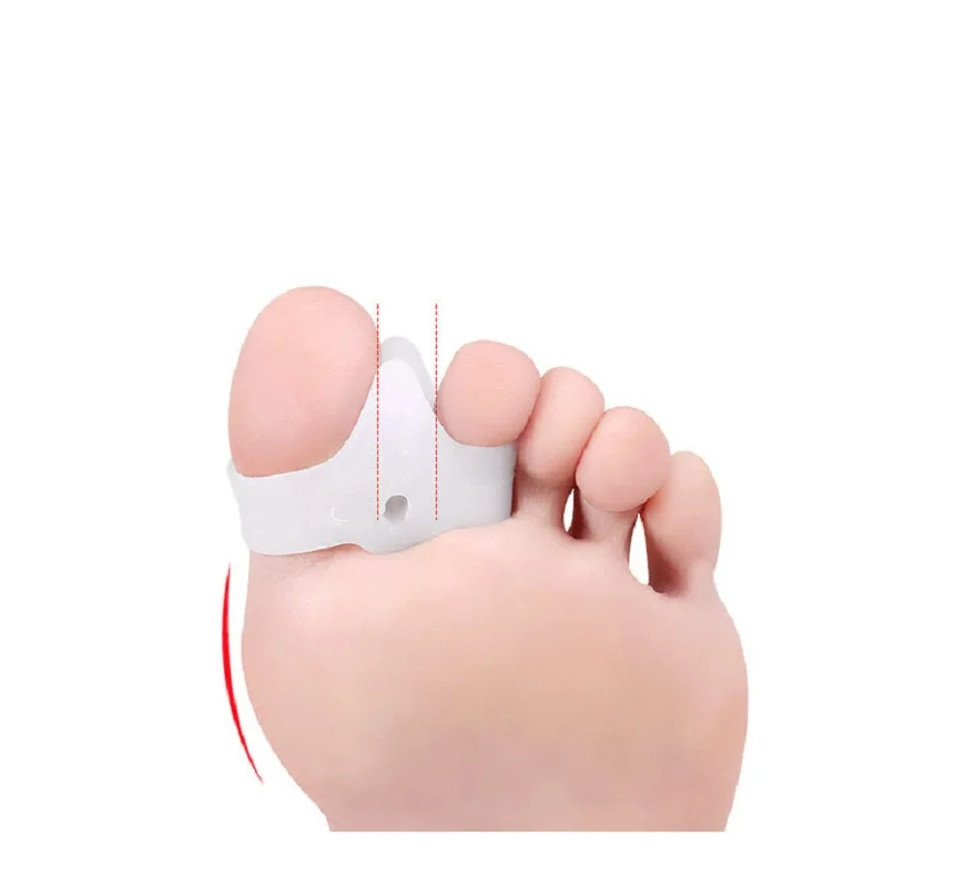 Gel Toe Separator Corrector Protector Pads Silicone Straightener Thumb Valgus Adjuster Pain Relief Foot Care Tools 2pieces = 1pair toe separators toe corrector toe spreader finger toe separator toe protectors
