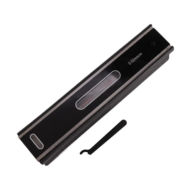 

GTBL 200mm Graduation Value 0.02 mm Spirit Level Scale Rod Measurement Corrector Accuracy Scale Bubble Bottle Vial Horizontal Ro