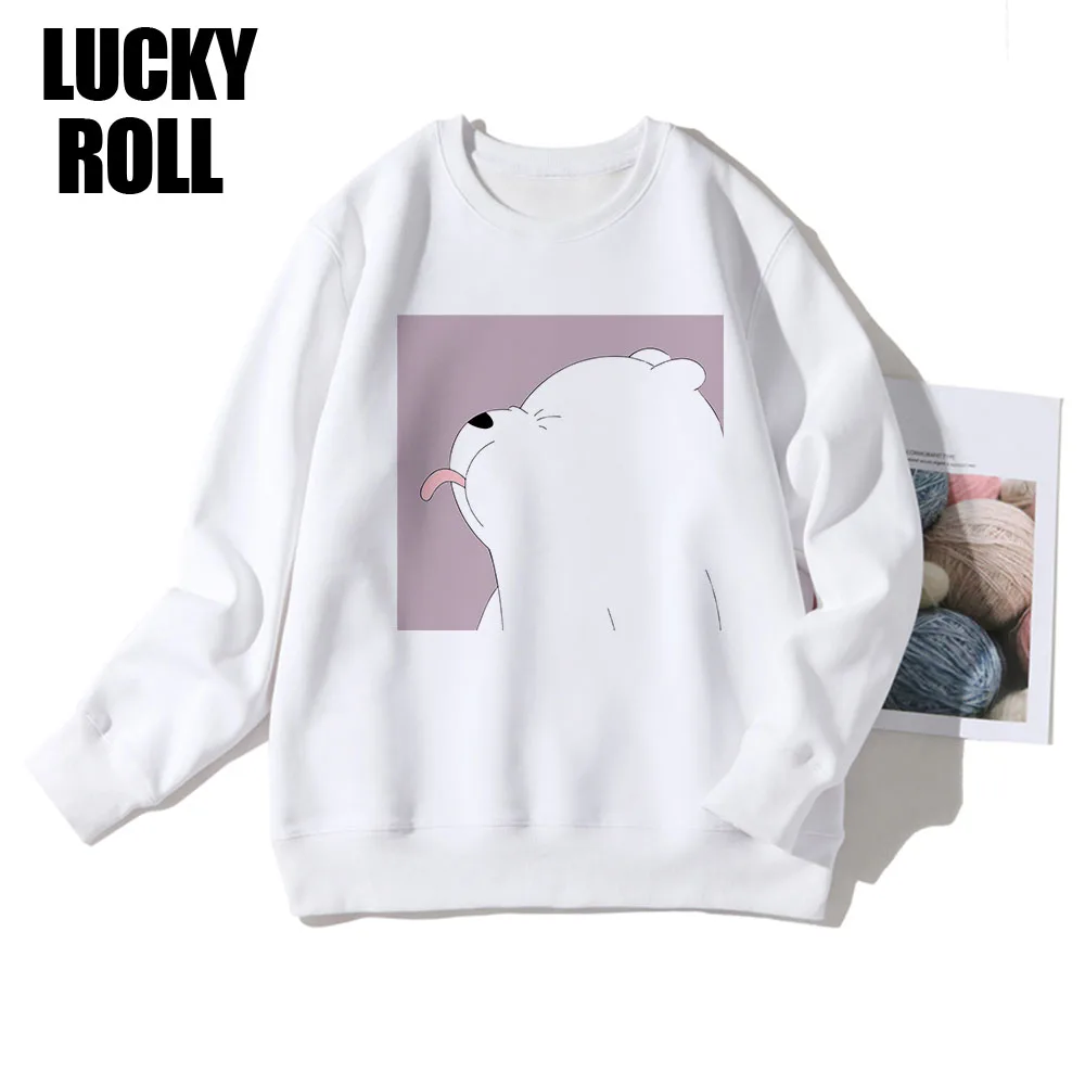 

Kawaii Preppy Style Sweatshirt Cartoon Print Woman Clothes Casual Loose Pullover Oversize 2020 Long Crewneck Streetswear Hoodies