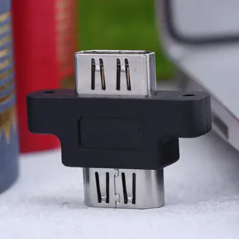 

HDMI Female to Female Adapter Screw Lock Panel Cable Extender Connector PC Computer Adapter Black Extender Adapter Connector