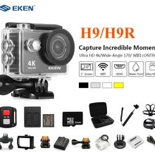 Eken H9R/H9 Экшн-камера Ultra 4K 25fps WiFi 2," 170D Водонепроницаемый подводный шлем спортивный набор камер с пультом дистанционного управления