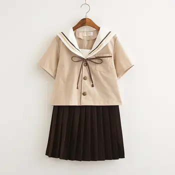 

Japanese JK Uniform Sailor Suit Long Short Sleeve Student School Uniform