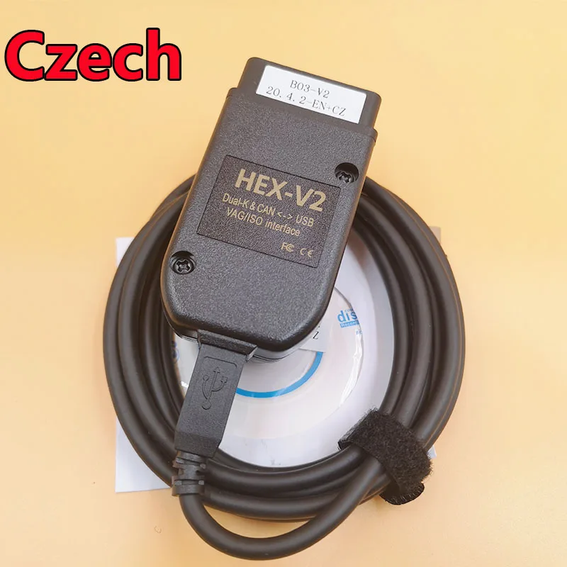 2020 Новое поступление VCDS HEX V2 Интерфейс VAG COM 20.4.2 20 4 для VW AUDI Skoda Seat английский + 19.6.2