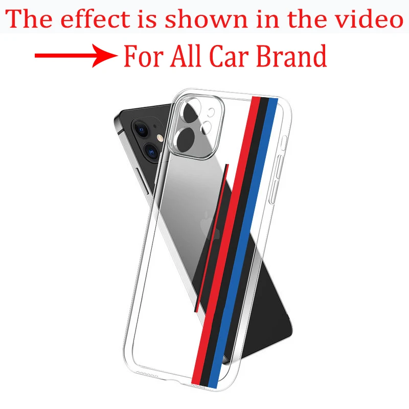 For iPhone 11 12 13 Pro Max XS Mini XR X 7 8 SE TPU Phone Case Ultra Thin Clear Back Cover Mazda Honda Ford Hyundai Toyota | Автомобили и