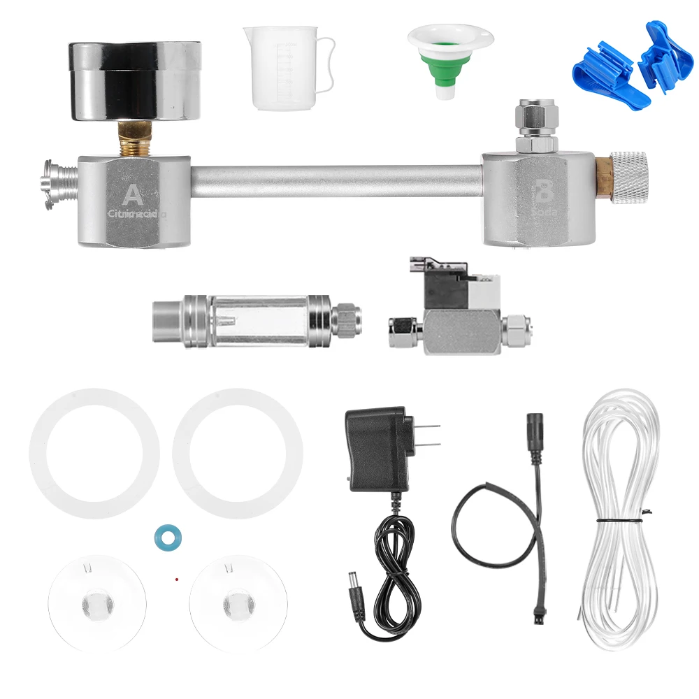 C style 3 US PLUG Аквариум DIY CO2 система генератора комплект CO2 генератор с соленоидным клапаном счетчик пузырьков и проверка углекислого газа для аквариумных растений - Цвет: C style 3 US PLUG
