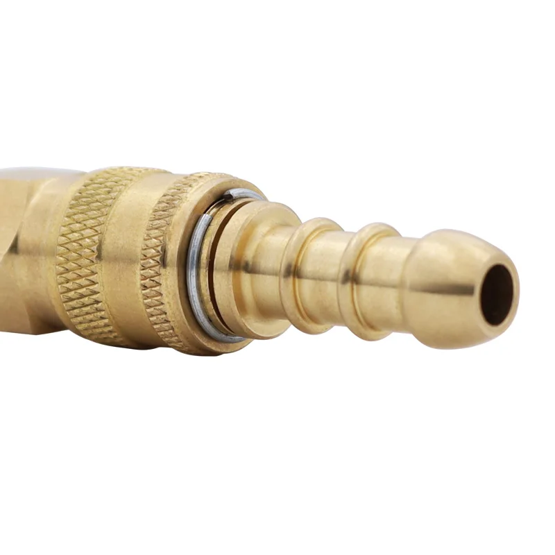 Détendeur Camping Gaz Raccord Femelle Quick-Connect Gaz Butane/Propane 8mm | Barbecue & Camping | Laiton Nickelé Kit Raccord Rapide Gaz