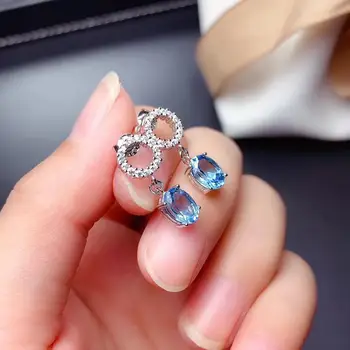 

Topaz Ring Natural And Real Topaz Earring 925 sterling silver Fine jewelry Topaz Earring