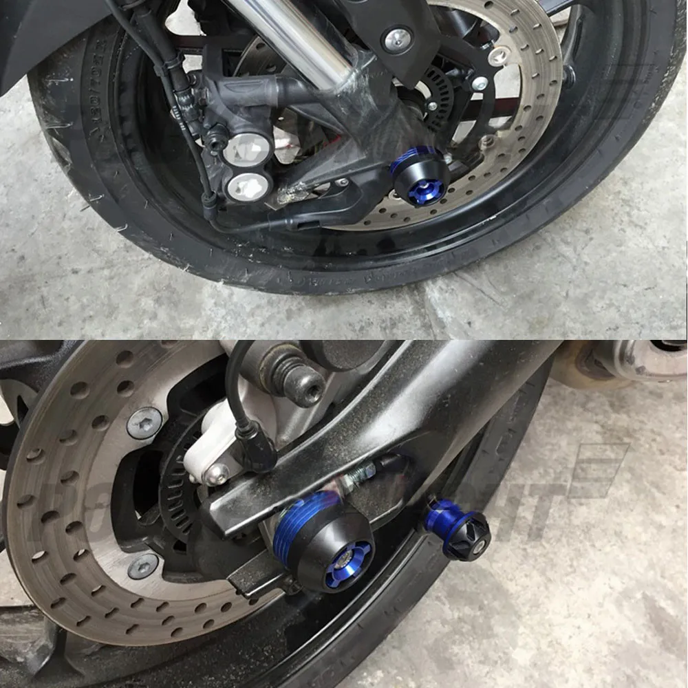 Передний Задний Мост вилка Краш ползунки для YAMAHA MT-09 FZ-09 FJ-09 MT09 Tracer- 19 аксессуары для мотоциклов протектор колеса