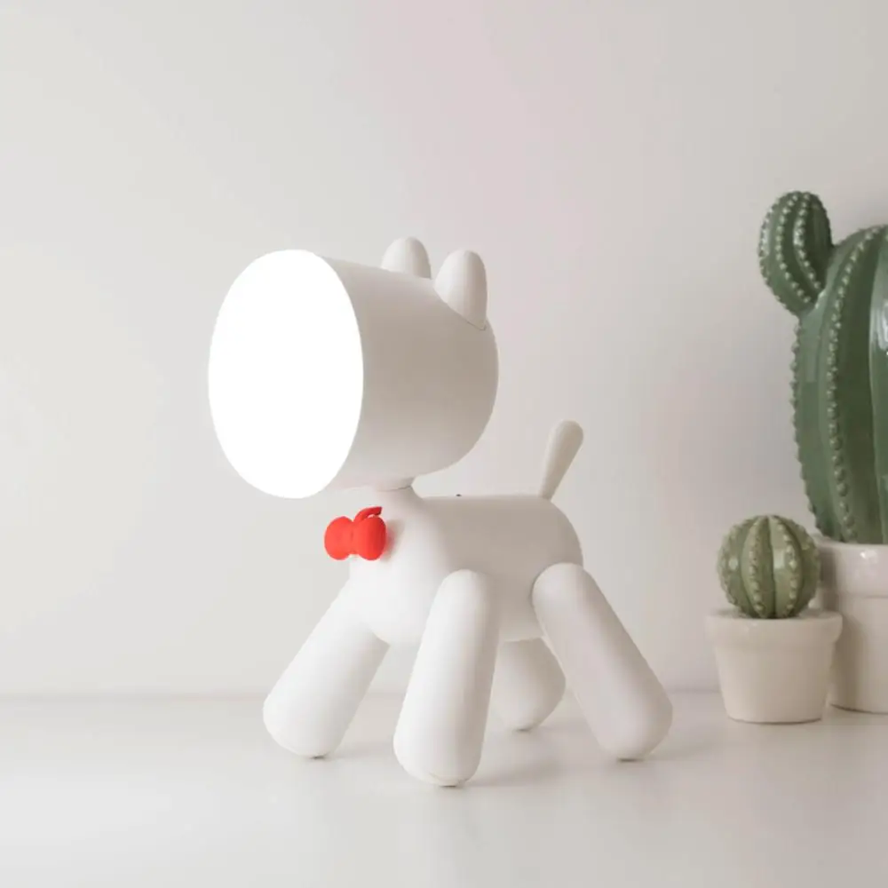 

Puppy night light with reading light cute children Dimmable two-way regulation of small night light Variable toy USB desk lamp