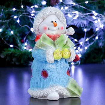 

Figurine "Snowman with dollars" with sparkles 30cm. 2724707