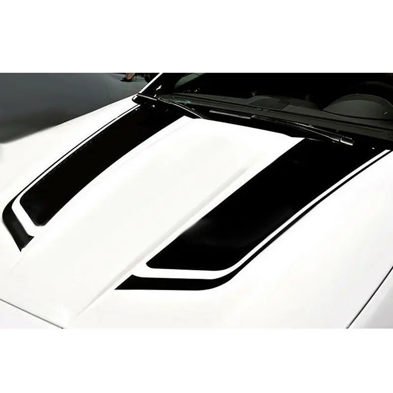 

2Pcs/Set Car Hood Stickers Automobiles Exterior Accessories Decal Vinyl Bonnet Waterproof Styling Mouldings,85cm*25cm