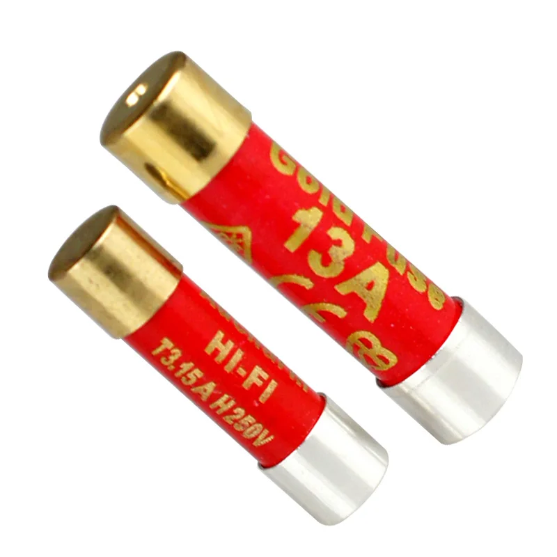 Aucharm-hifi Fusível de Áudio Prata Esterlina de Cristal Único Nano Fusível Tampa Banhada a Ouro 5x20 mm 6x25 mm 1pc - Imagem 4
